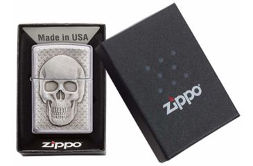 Image of Zippo Skull with Brain Surprise Pocket Lighter 29818