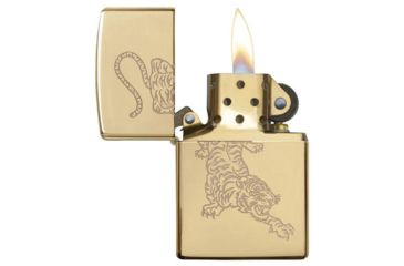 Image of Zippo Tiger Design Pocket Lighter 29884