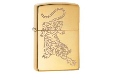 Image of Zippo Tiger Design Pocket Lighter 29884