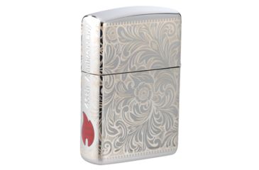 Image of Zippo Venetian 45th AnniversaryLighter w/ Click, Silver, One Size, 49053