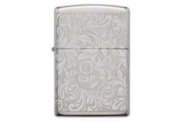 Image of Zippo Venetian 45th AnniversaryLighter w/ Click, Silver, One Size, 49053