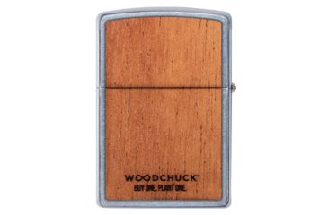 Image of Zippo Woodchuck USA Howling Wolf Lighter w/ Click, Silver, One Size, 49043