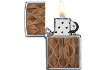 Image of Zippo Woodchuck Walnut Leaves