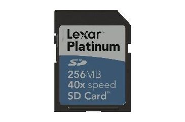 Image of Lexar 256MB Platinum 40x Secure Digital Memory Card SD25640231