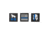 5.11 Tactical Thin Blue 1x1 Patch, 3-pack - Unisex, Blue, 1 SZ, 81757-676-1 SZ