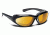 7 Eye Bora AirShield Sunglasses,Glossy Black Frame,SharpView Yellow Lens,L-XL 140543
