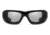 7Eye by Panoptix Airshield Aspen Sunglasses, RX Ready, Black Fade Frame, SharpView Clear Lens, S-M 335840