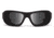 7Eye by Panoptix Airshield Aspen Sunglasses, RX Ready, Matte Black Frame, SharpView Gray Lens, S-M 330141