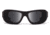 7Eye by Panoptix Airshield Aspen Sunglasses, RX Ready, Matte Black Frame, SharpView Polarized Gray Lens, S-M 330153