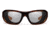 7Eye by Panoptix Airshield Aspen Sunglasses, RX Ready, Sunset Tortoise Frame, SharpView Clear Lens, S-M 330640
