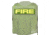 Ace Link Armor Fire Patch, Yellow On Green, B-TG-ID-FI-YL-GRN