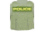 Ace Link Armor Police Patch, Yellow On Green, B-TG-ID-POL-YL-GRN