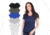 Agiato Womens Short Sleeve Cotton V Neck T Shirt, 6pk Medium, Black, Blue, Charcoal, Grey, Navy, White 6Pk.AG.TVCT.W.A.Vr.000M