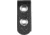 Aker Leather Model 530 Double Snap 1inch Wide Belt Keepers, Chrome Snap, Basketweave, Black, A530-BW-CH