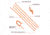 Allen 10 inch Highly Reflective Flagging Cords, 10in, Orange, 6 Pack, 456
