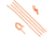 Allen 10 inch Highly Reflective Flagging Cords, 10in, Orange, 6 Pack, 456