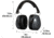Allen Sound Defender Foldable Safety Earmuffs, 26 dB NRR, ANSI S3.19 &amp; CE EN352-1 Hearing Protection Rated, Black/Gray, One Size, 2336