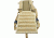 AMP Tactical Nylon Chest Plate Vest, Tan, Medium, 42205