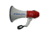 AmpliVox Mity-Meg 25 Watt Dynamic Megaphone Rechargeable, Red, White, S602R