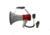 AmpliVox Mity-Meg 25 Watt Megaphone with Detachable Mic and Rechargeable Lithium Battery Bundle, Red, White, SB602MR