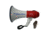 AmpliVox Mity-Meg 25 Watt Megaphone with Rechargeable Lithium Battery Bundle, Red, White, SB602R