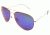 Anarchy Air Boss Sunglasses, Shiny gun Frame, Smoke w Blue Mirror Lens, 10217452.QTM