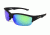 Angler Eyes AE 28 Sunglasses, Rubberized Black Frame, Smoke Polarized with Green Mirror Flash Lens, 10232948.FGX