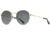 AO 1002 Sunglasses, Gold Frame, True Color Gray AOLite Nylon Lenses, 51-19-145 B47, 002151STTOGYN