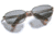 AO Millenium, Cosmos, 58mm, Silver, Neutral Green Sunglasses