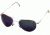 American Optical Flight Gear II Sunglasses Gold Frame Blue Mirror Lens Wire Spatula Temples