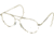 AO Flight Gear General Series Sunglasses Frame, No Lens, Gold, Comfort Cable, 52mm Lens G-CC-52 
