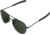 AO Flight Gear General Sunglasses, Bayonet, Black Frame, Green Glass Lenses, 58mm, 30519