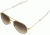 AO Flight Gear General Sunglasses, Bayonet, Gold Frame, Polycarbonate Gradient Brown Lens, 52mm, 30308
