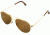 AO Flight Gear General Sunglasses, Wire Spatula, Gold Frame, Brown Glass Lens, Polarized