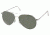AO Flight Gear General Sunglasses, Wire Spatula, Silver Frame, Green Glass Lenses, 58mm, 32627