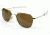AO Original Pilot Sunglasses, Bayonet, Gold Frame, HC Amber Poly Lens, Polarized, 52mm, 30005