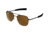 AO Original Pilot Sunglasses, Bayonet, Black Frame, HC Amber Poly Lens, Polarized, 57mm, 30107