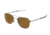 AO Original Pilot Sunglasses, Bayonet, Matte Chrome Frame, HC Amber Poly Lens, Polarized, 57mm, 30143