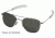 AO Flight Gear Pilot Series Sunglasses Frame, No Lens, Silver, Bayonet, 52mm Lens S-BNT-52