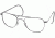 AO Flight Gear Pilot Series Sunglasses Frame, No Lens, Matte Chrome, Comfort Cable, 55mm Lens MC-CC-55