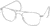AO Flight Gear Pilot Series Sunglasses Frame, No Lens, Silver, Comfort Cable, 55mm Lens S-CC-55