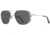 AO Flynn Sunglasses - Mens, Silver Navy, True Color Gray AOLite Nylon Lenses, Silver Navy / True Color Gray Lens, 55-22-145, FLN155STNVGYN