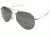 AO Flight Gear General Sunglasses, Bayonet, Silver Frame, CC Gray Poly Lens, 52mm, 32259
