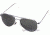 American Optical Flight Gear General Series Sunglasses Silver Frame Color Correct Gray Polycarbonate Lens Wire Spatula Temples