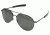 AO General Sunglasses, Black, Bayonet, Grey Glass Lenses, 58mm, Polarized TCGPG-BNT-58