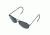 AO General Sunglasses, Black, Gray Poly Lens, Comfort Cable, 52mm, Polarized B-PCCP-CC-52