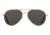 AO General Sunglasses, Gold, True Color Gray AOLite Nylon Lenses, 58-14-145 B52.5, GEN158STTOGYN