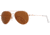 AO General Sunglasses, Rose Gold, Cosmetan Brown AOLite Nylon Lenses, Polarized, 55-14-140 B47, GEN555STCLBNN-P