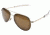 AO General Sunglasses, Silver, Amber Glass Lens, Bayonet, 58mm S-CG-BNT-58