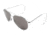 AO General Sunglasses, Silver, Gray Glass Lens, Comfort Cable, 52mm S-TCG-CC-52